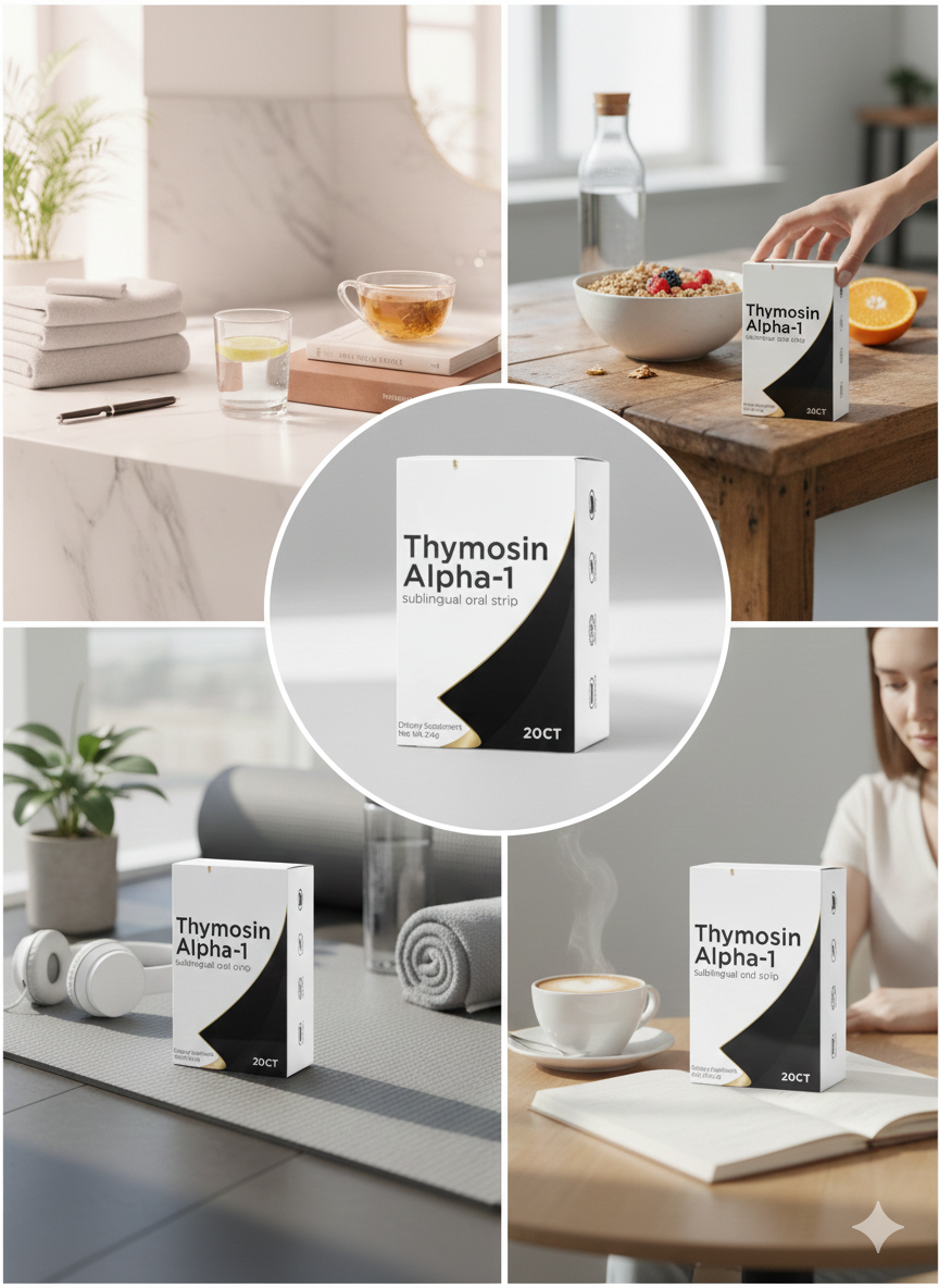 Private label peptide products in wellness lifestyle setting